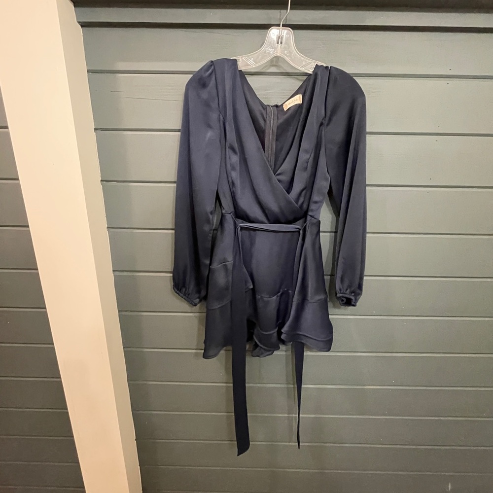 navy altard state wrap dress
